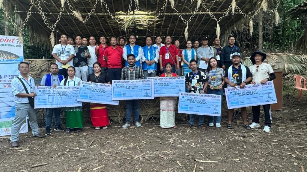 Angling winners with committee